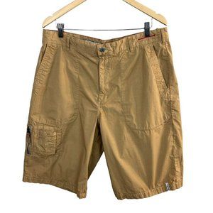 Guess‎ Jeans Shorts 36 Mens Khaki Utility Pockets 100% Cotton